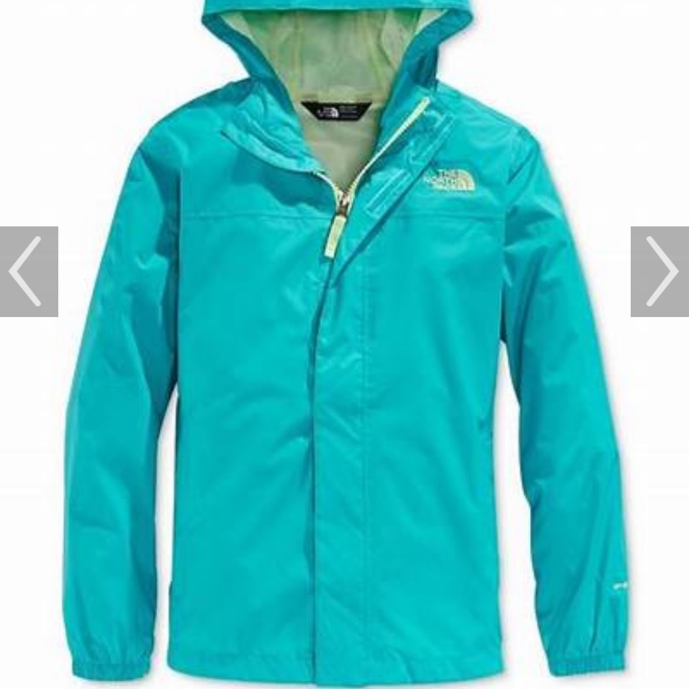 Girls Northface XS (6) rain jacket